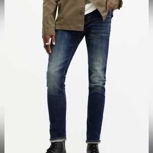 All Saints Men’s Cigarette Skinny Fit Stretch Denim Jeans